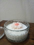 Świeczka sojowa waniliowa - ręcznie robiona 