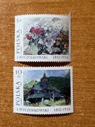 dwa znaczki Wyczółkowski 1852-1936