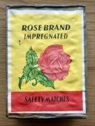 Zapałki PRL Rose Brand – Unikatowy pakiet eksportowy 10 szt. – Nowe!