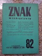 Znak miesięcznik nr 82 (4/1961) Ks. Zygmunt Michelis o Taize; C.S. Lewis