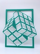 Kostka Rubika – Dekoracja 2D na Ścianę