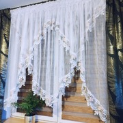 Firana gotowa koronka 160/400cm  z gipiura  na taśmie .Do salonu kuchni 