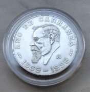 Meksyk 5 Pesos 1959 r Carrenza srebro 