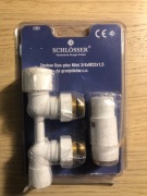 Schlosser Duo-plex Mini Zawór zintegrowany kątowy