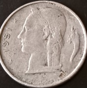 1 FRANK 1951 BELGIE - BELGIA