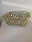 Koszyczek wielkanocny szydełkowy z kordonka 