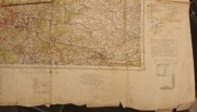 Stara niemiecka wojskowa mapa Sonderausgabel z 1936  Europy środkowej Śląsk