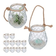 Świecznik Słoiczek Ozdobny na Sznurku Tealight ZESTAW 12 SZTUK