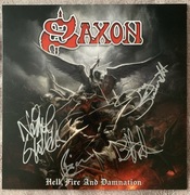 Saxon „Hell, Fire and Damnation” winyl z autografami