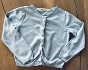 SWETEREK H&M 110-116, BŁĘKITNY, OKAZJA