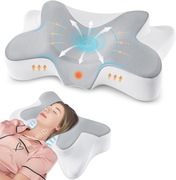 Poduszka ortopedyczna DONAMA z pamięcią kształtu 63 x 38cm szaro-biała