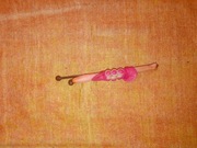 Spinka do włosów z modeliny modelina zapinka kwiat liście PRL kolekcja