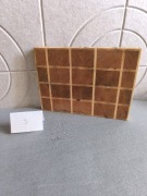 Deska do krojenia END GRAIN (nr3) dąb czerwony -klon jawor 35,5/26/4,3 cm