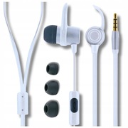 Słuchawki Douszne Przewodowe Dokanałowe z Mikrofonem Kabel 1,2 m Mini Jack