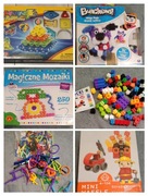 Zestaw klocków, magnetyczne, konstrukcyjne, mozaika, wafle