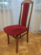 Krzesła dębowe tapicerowane 8 sztuk. 
