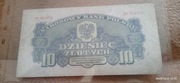 Banknot 10 zł z 1944 roku seria XC. "OBOWIĄZKOWYM"10zł 