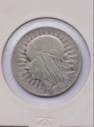 Srebrna moneta 5 zł 1934 r. Polonia / Głowa Kobiety - Ag 750