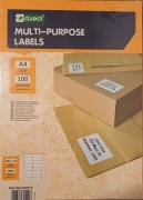 Etykiety samoprzylepne A4 105X74 d.rect 100 ark.