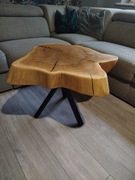 Stolik z plastra drewna dębowy 