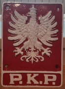 Emblemat, tabliczka P.K.P. Orzeł w koronie