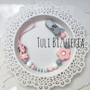 Zawieszka do smoczka z imieniem dziecka myszka mini Miki mouse tasiemka