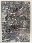 Abstrakcyjny obraz ręcznie malowany.