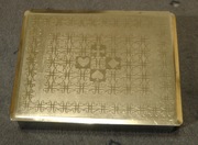 Kasetka / pudełko do dwóch tali kart do gry z PRL-u z lat 70-tych