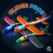 Styropianowy szybowiec z led