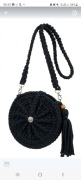 Torebka rękodzieło ,  nowa ,boho ,czarna