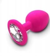 Mały silikonowy korek analny S dla początkujących 