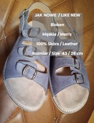 Bioken  Męskie sandały skórzane, 100% Skóra, Rozmiar 43 / 28 cm