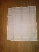 Chusteczka bawełniana do nosa damska naszywka 28 x 26cm kremowa nowa