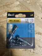 Kołki rozporowe metalowe Diall M4 x 32 mm – 4 szt.