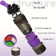 Bidon Shaker  3w1 Siłownia Fitness