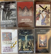 wielkopostne wielkanocne cerkiewne Kasety magnetofonowe 6sztuk