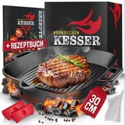 Patelnia żeliwna do indukcji i grilla