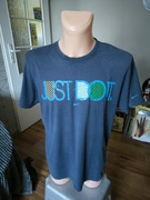 Nike Just Do It t-shirt męski L granatowy z nadrukiem
