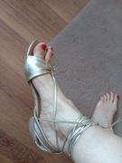 Skórzane sandały złote lasocki  jak wojas ryłko zara 38 zadbane 25,2 cm