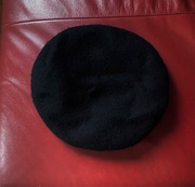 Beret wełniany wełna wool czarny black H&M