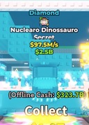 Nuclearo Dinossauro 97,5 m/s!! RZADKI Steal a Brainrot Roblox SEKRET