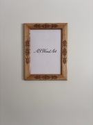 Ramka drewniana/jesionowa ręcznie rzeźbiona A4