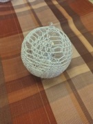 Bombki średnica 12cm własnoręcznie szydełkowane
