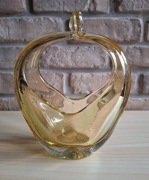 Koszyk szklany Pizzicato Hana Machovska czeskie szkło vintage Mstisov