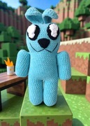 LUCZEK z Minecraft, maskotka wykonana na szydełku, 40 cm! 