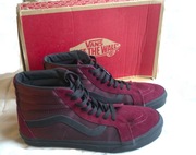 Buty Vans Sk8-hi wysokie bordowe zamsz unikat! r. 44