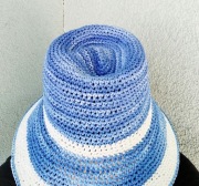 Kapelusz z raffii, crochet raffia sun hat
