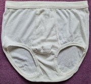 Slipy z rozporkiem VINTAGE - podwójny przód, krocze i pupa, z metką