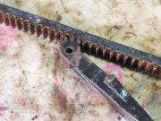 Listwa zębata z Dźwignią zębatą mechanizm przesuwu 