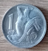 Czechosłowacja 1 korona 1947 KOPIA 